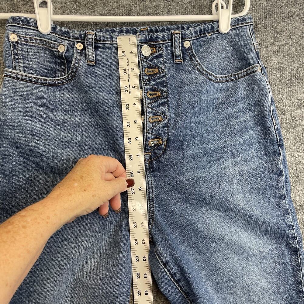 Madewell Blue Straight Leg Jeans - Picture 7 of 15